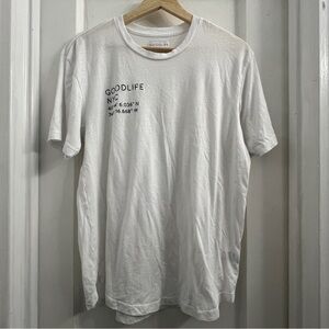 Goodlife Cotton Blend Short‎ Sleeve Crewneck T-Shirt - White - S
